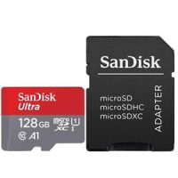 کارت حافظه microSDXC سن دیسک مدل Ultra A1 کلاس ۱۰ استاندارد UHS-I سرعت ۱۲۰MBps ظرفیت ۱۲۸ گیگابایت اکوبلا